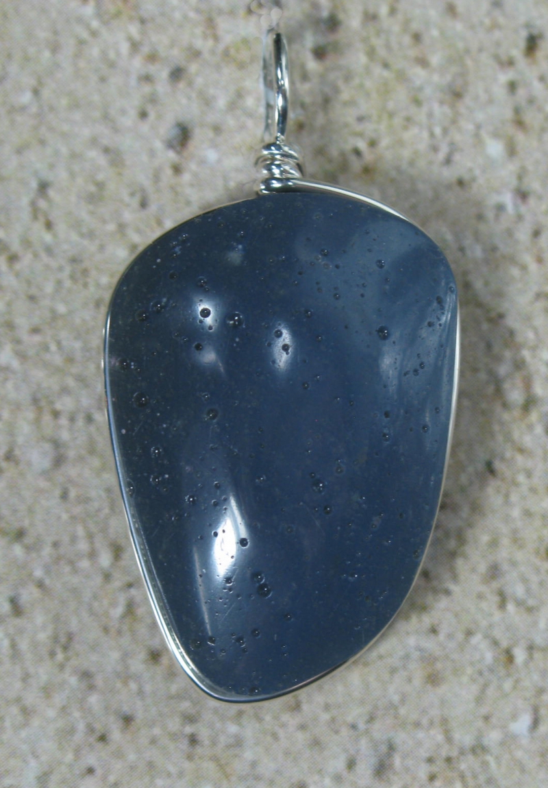 Leland Blue Stone Pendant in Silver